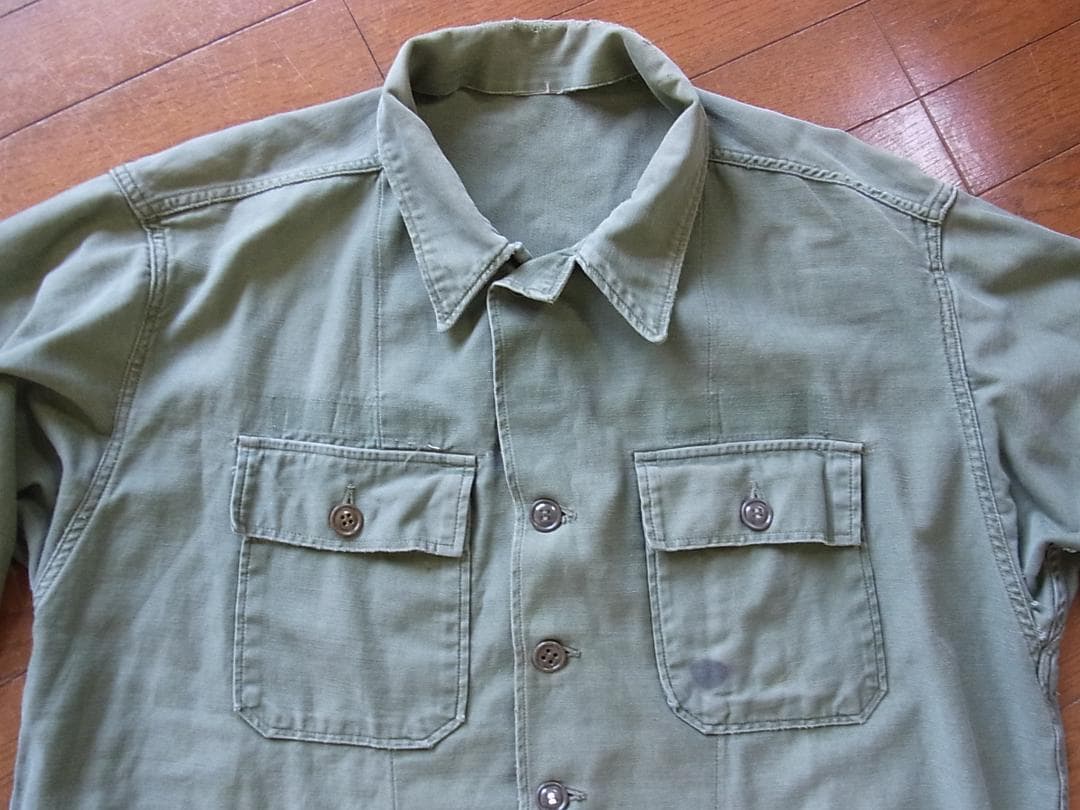 ヴェトナム戦争時代米陸軍OD筒袖戦闘服 XL
