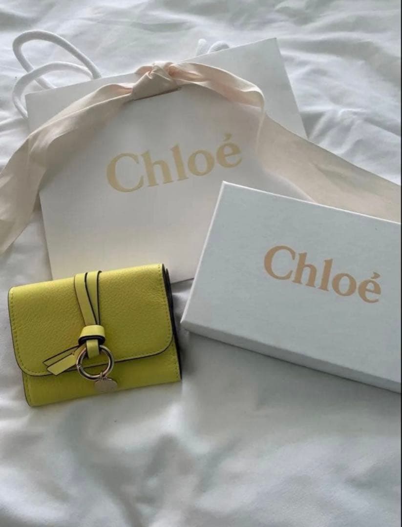 Chloé イエロー 三つ折り財布