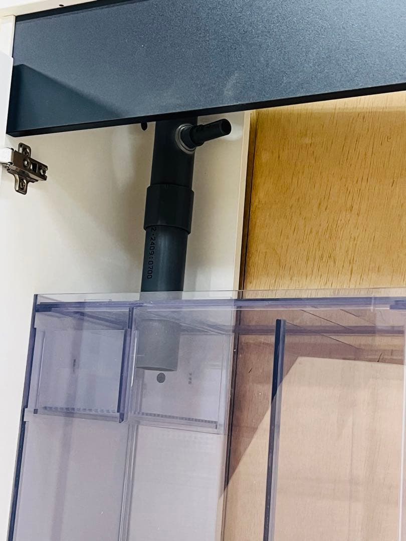 600×300×360オールガラスオーバーフロー水槽　クリア/ホワイト