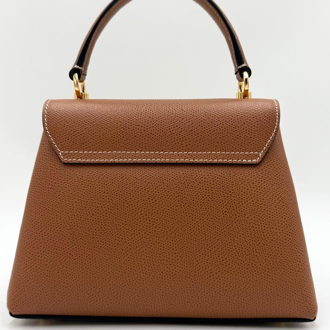 【極美品】カルボッティ ショルダーバッグ DIANA レザー 2way ブラウン