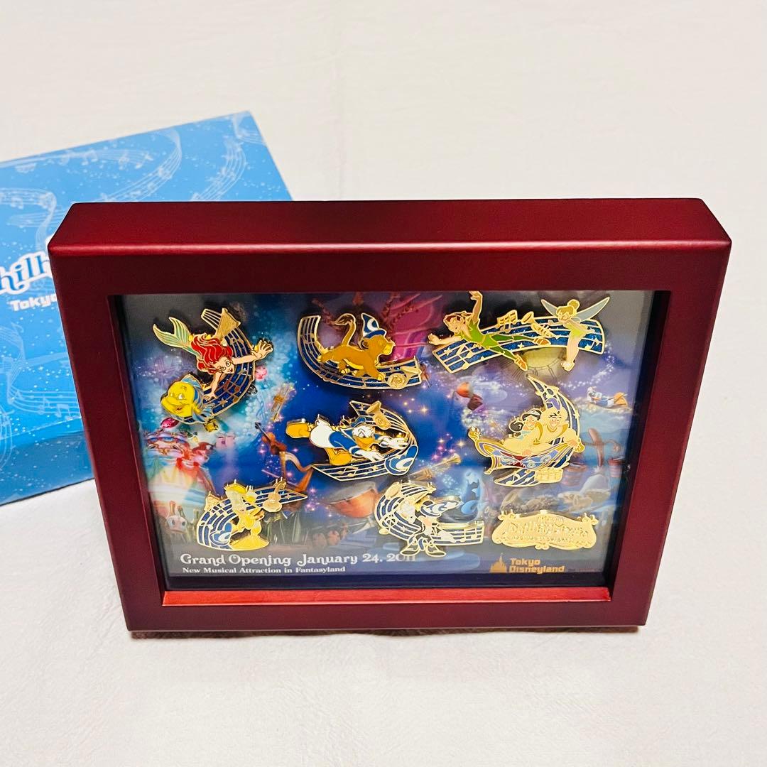 ディズニー　フィルハーマジック　ピンバッジセット　額入り　グランドオープン記念