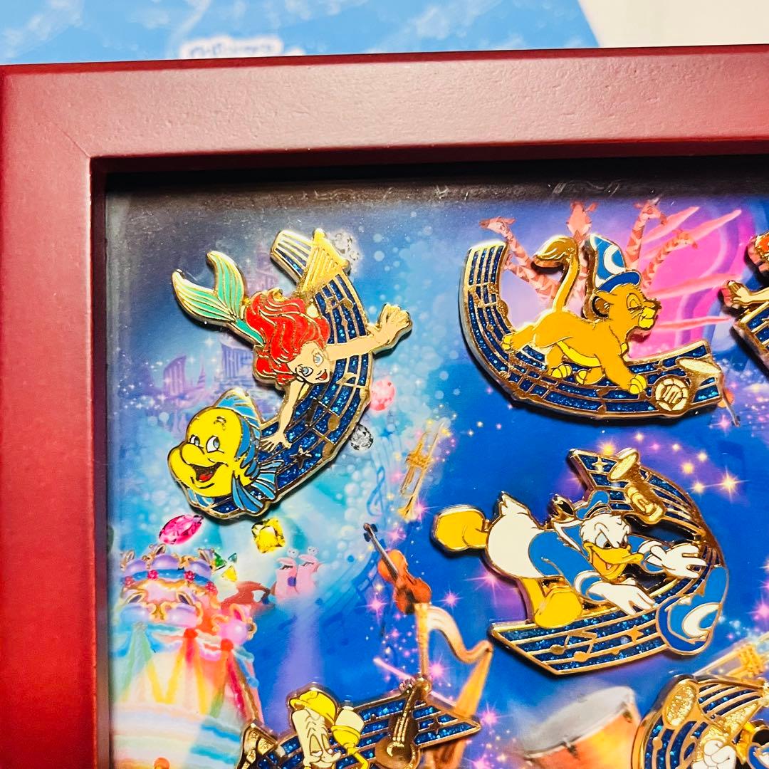 ディズニー　フィルハーマジック　ピンバッジセット　額入り　グランドオープン記念