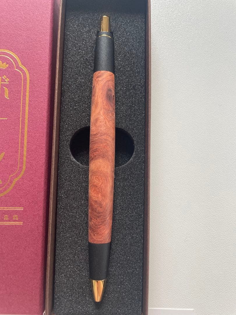 ボナンペン　本花梨瘤　真鍮金具　0.5mm シャーペン