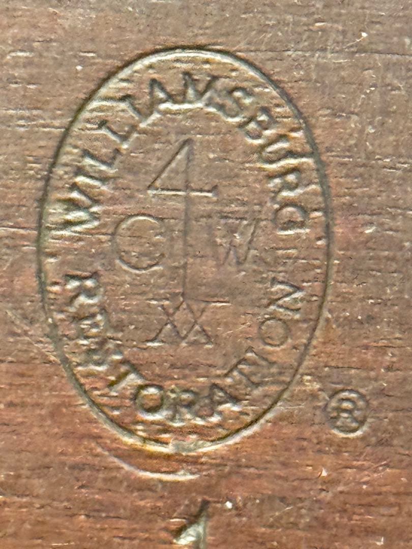 WILLIAMSBURG コロニアルマホガニー製ウィリアムズバーグティーキャディ