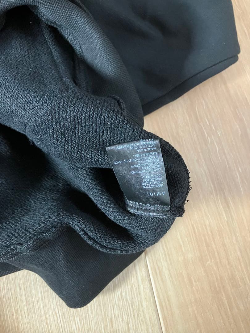 AMIRIアミリ MA コアロゴ フーディパーカー 黒 サイズL 新品