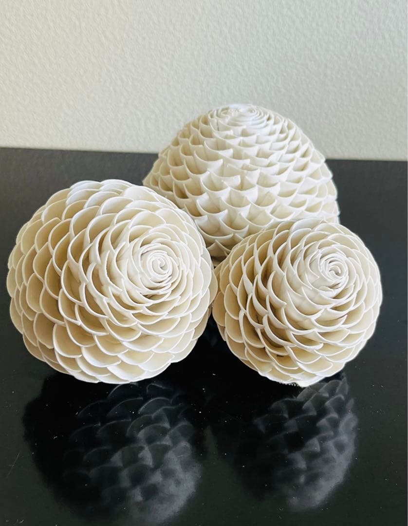 山元規子　オブジェ　陶ー卵殻ー　　（M）見立て　茶室飾　茶道　インテリア　アート