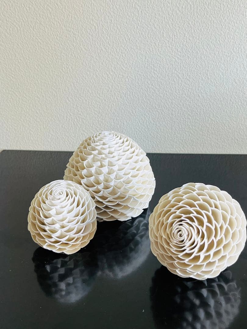 山元規子　オブジェ　陶ー卵殻ー　　（M）見立て　茶室飾　茶道　インテリア　アート