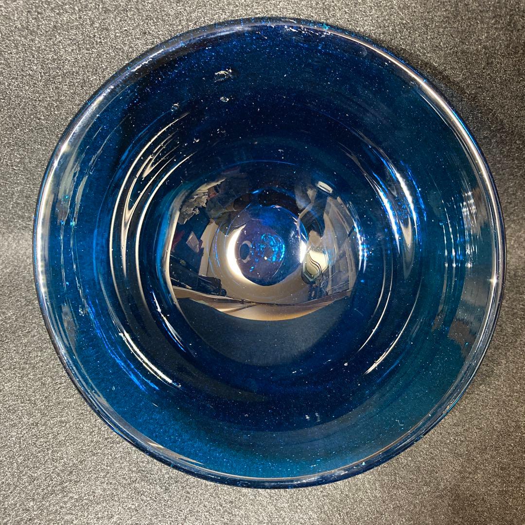 倉敷ガラス 小谷眞三 小谷真三 茶碗 吹きガラス 気泡