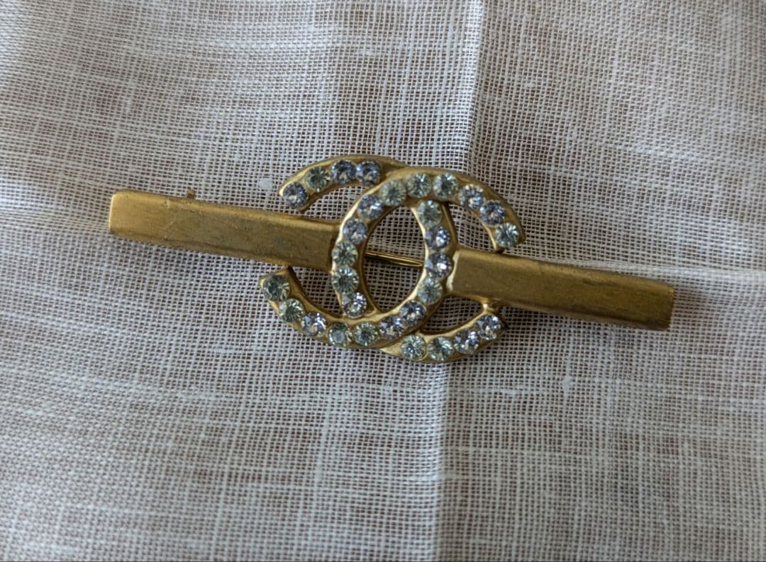 ENSEMBLE購入　CHANEL　シャネル　ラインストーン　ブローチ