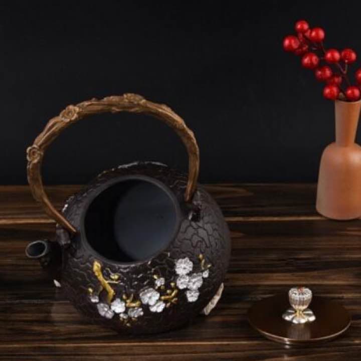 鉄器 急須 伝統工芸 手作り 鉄分補給 鉄瓶　YZS-054