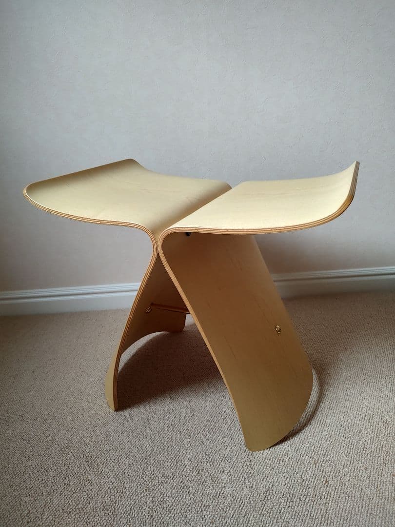 バタフライスツール メイプル 専用クッション付き 天童木工 柳宗理