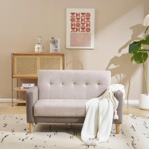 ソファー 二人がけソファー 2人掛け 幅105cm高さ12cmリビングソファ 肘