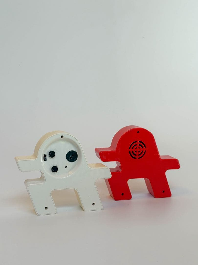 2人　時計　温湿度計　ポストモダン