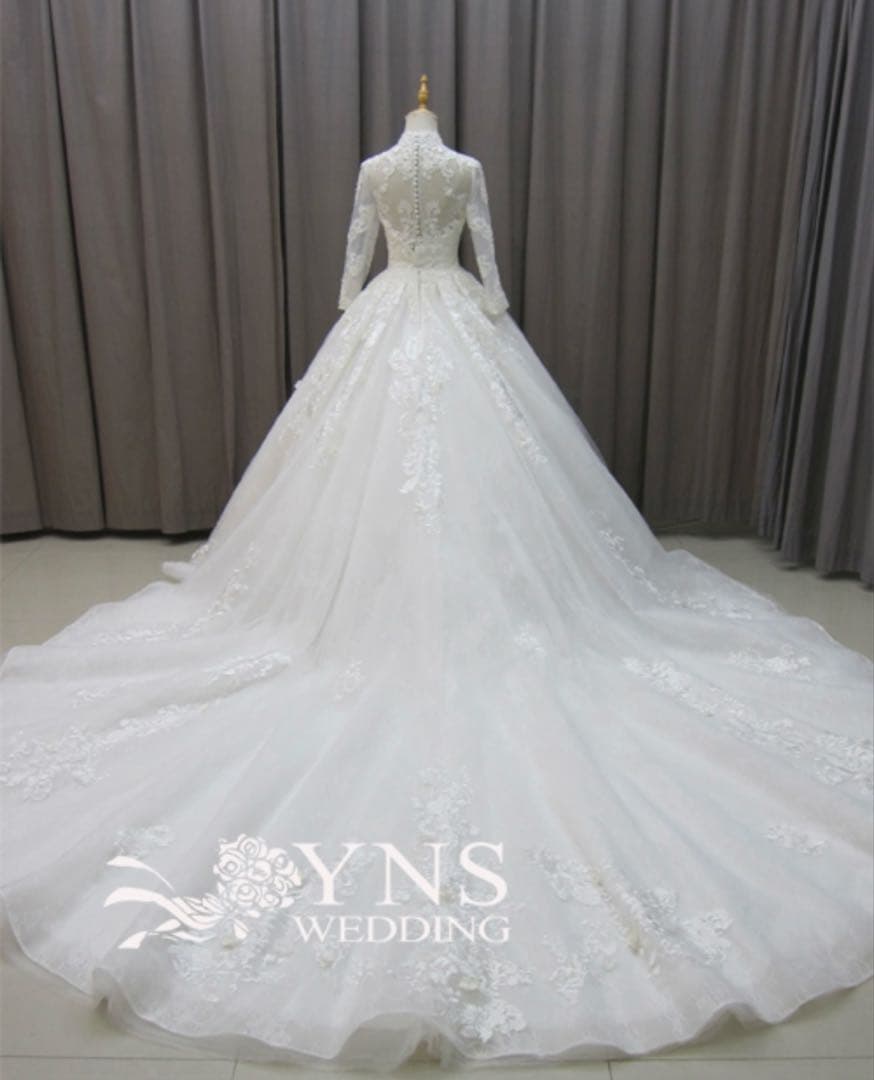 い*☆様 YNS WEDDING 長袖ウェディングドレス　韓国風