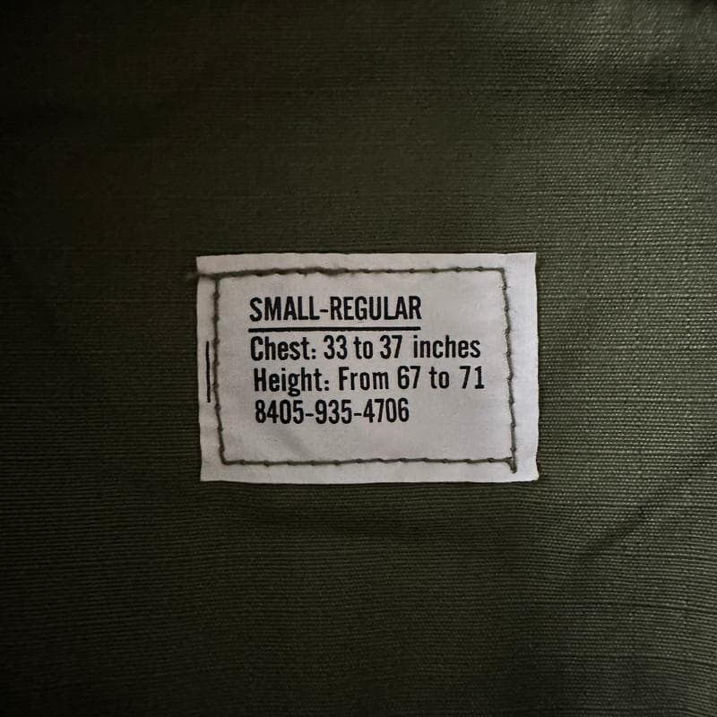 【新品】70s 米軍 OG107 ジャングルファティーグジャケット 5th SR