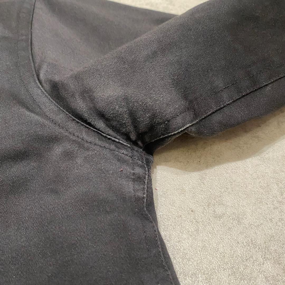 eyedy M ルード系 英字 マリア像 刺繍 ブラック ワークジャケット