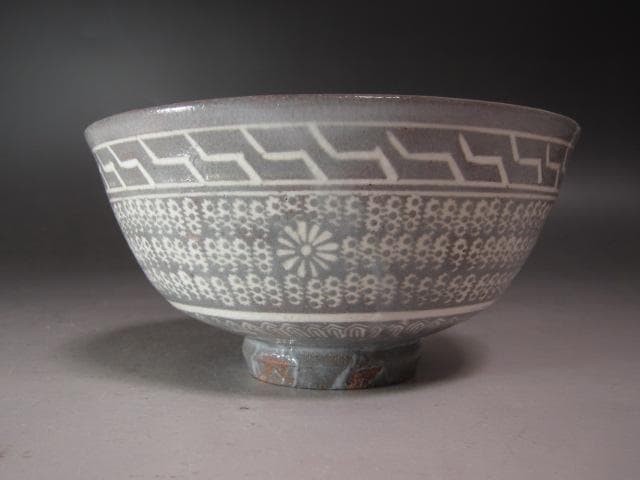 ☆　清水比呂志　三嶋茶碗　清水公照極めがございます☆y547