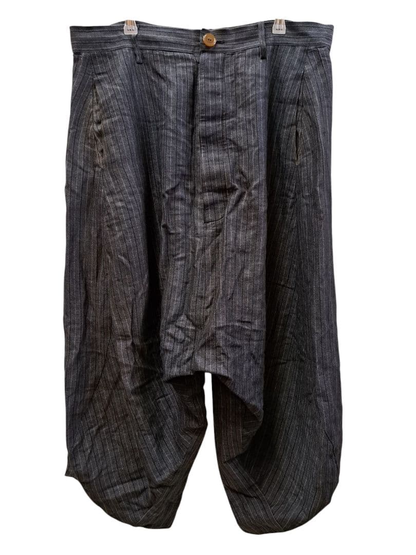 Vivienne Westwood MAN ストライプ リネン サルエルパンツ