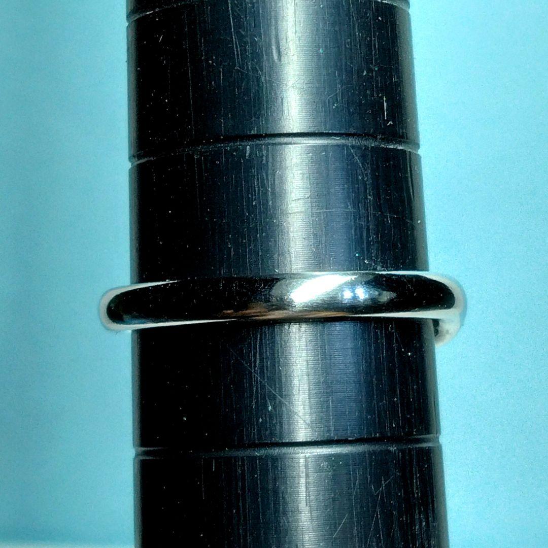 ティファニーカーブドリング 9号　PT950　新品仕上げ　無傷未使用に近い