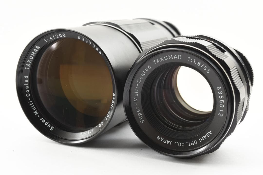 【ダブルレンズセット】 SMC Takumar 55mm 200mm SO249