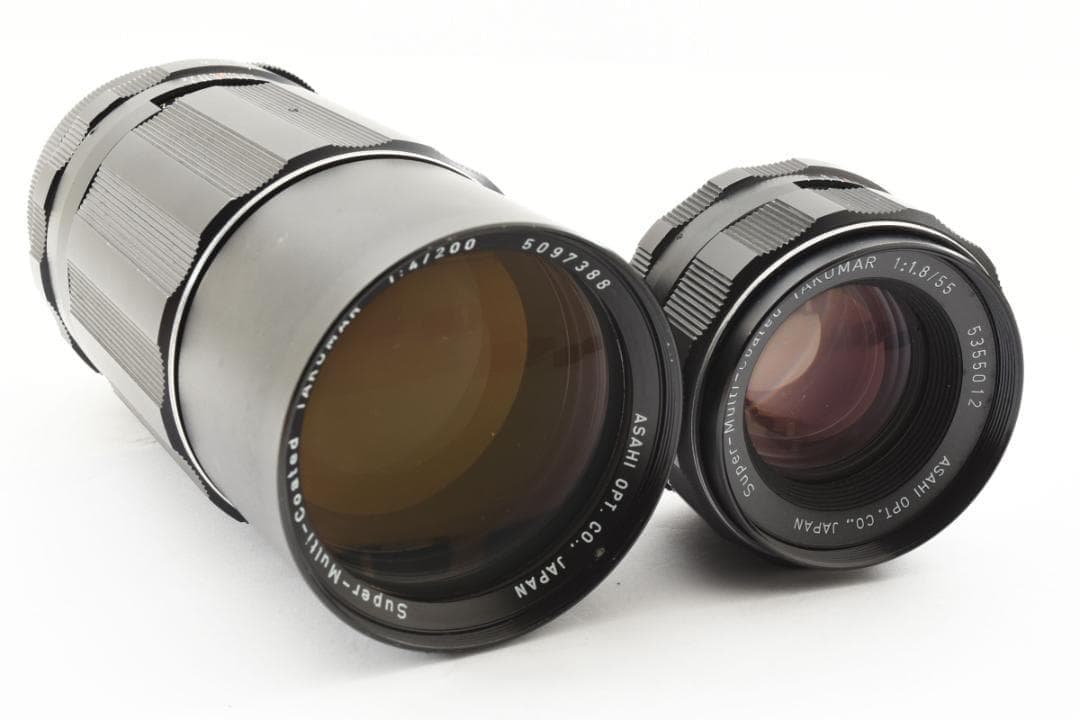 【ダブルレンズセット】 SMC Takumar 55mm 200mm SO249