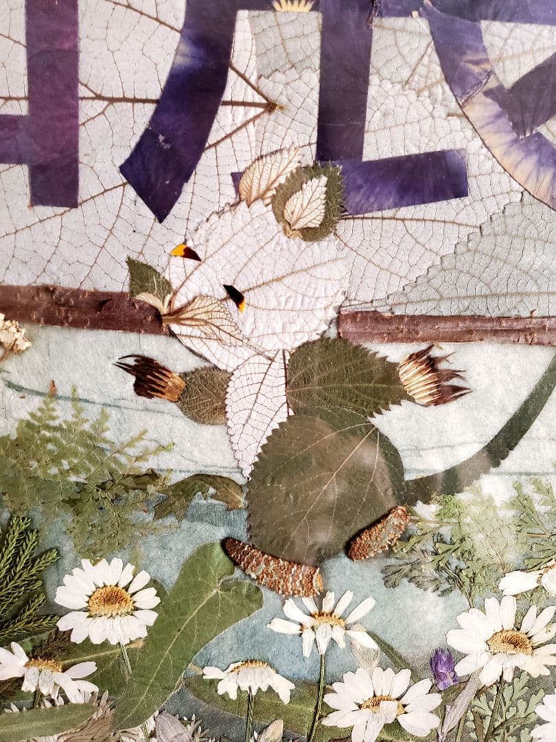 押し花アート  額L85サイズ