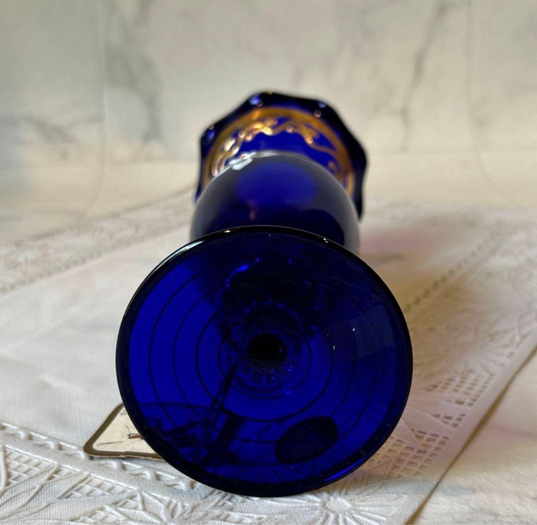 Italy製 ムラーノ ベネチアガラス 花瓶 フラワーベース