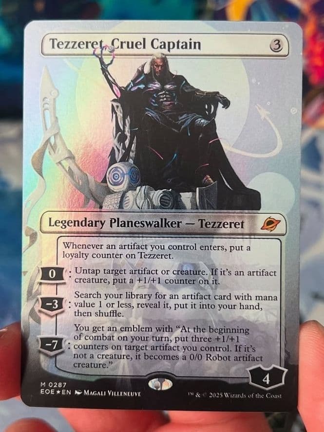 MTG 冷酷な船長、テゼレット ボーダーレス foil 英語版 Tezzeret