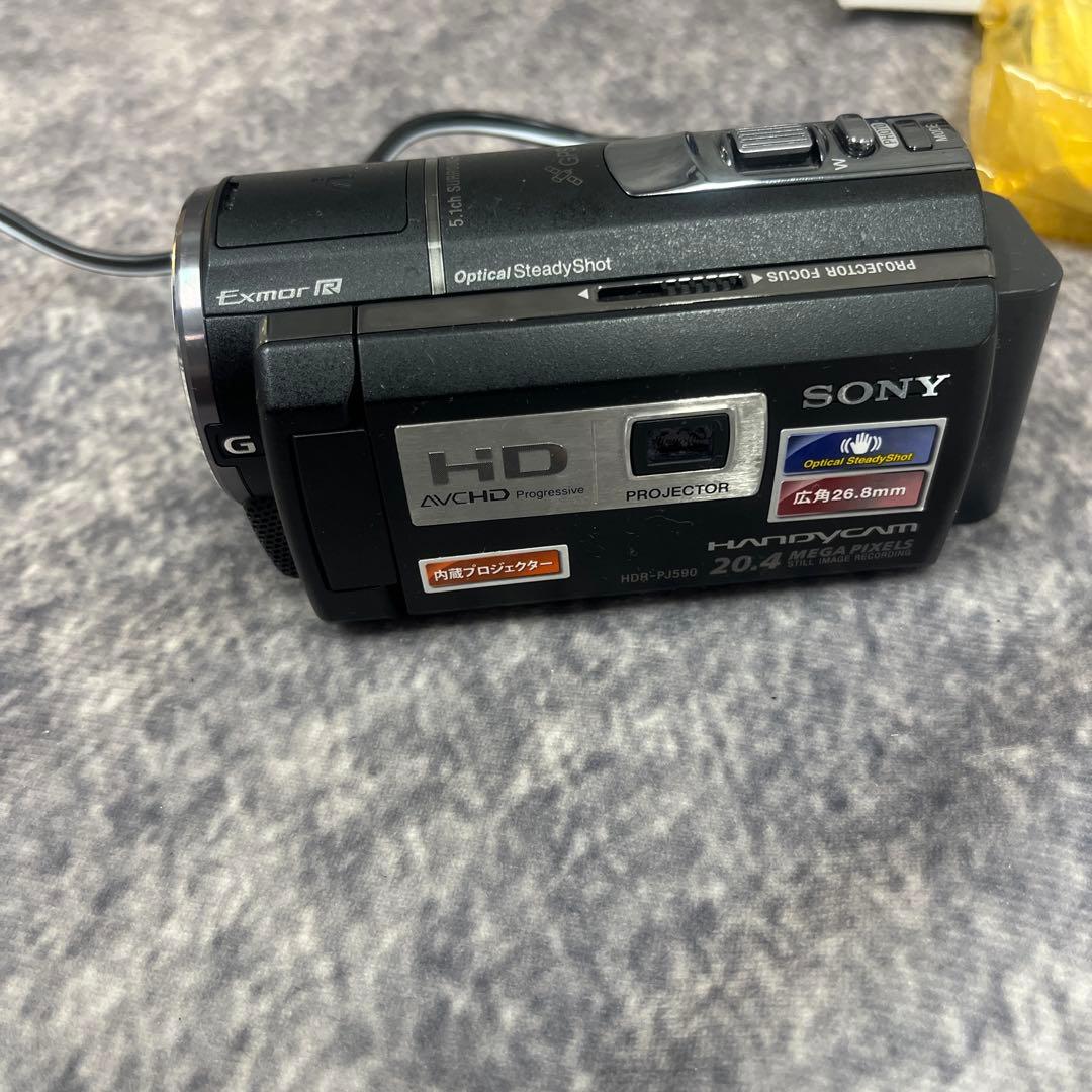 【動作確認OK】SONY　Handycam　HDR-PJ590V バッテリー２つ