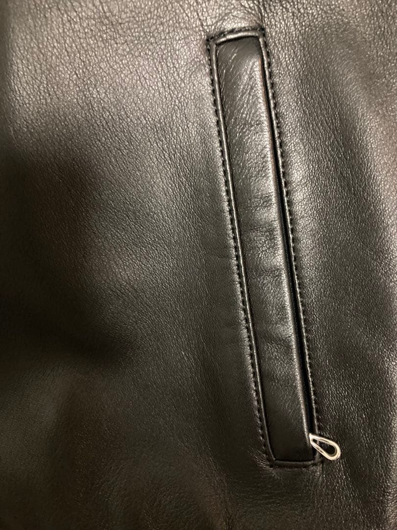 【極美品】LITHIUM HOMME ラムレザージャケット ブラック　 48