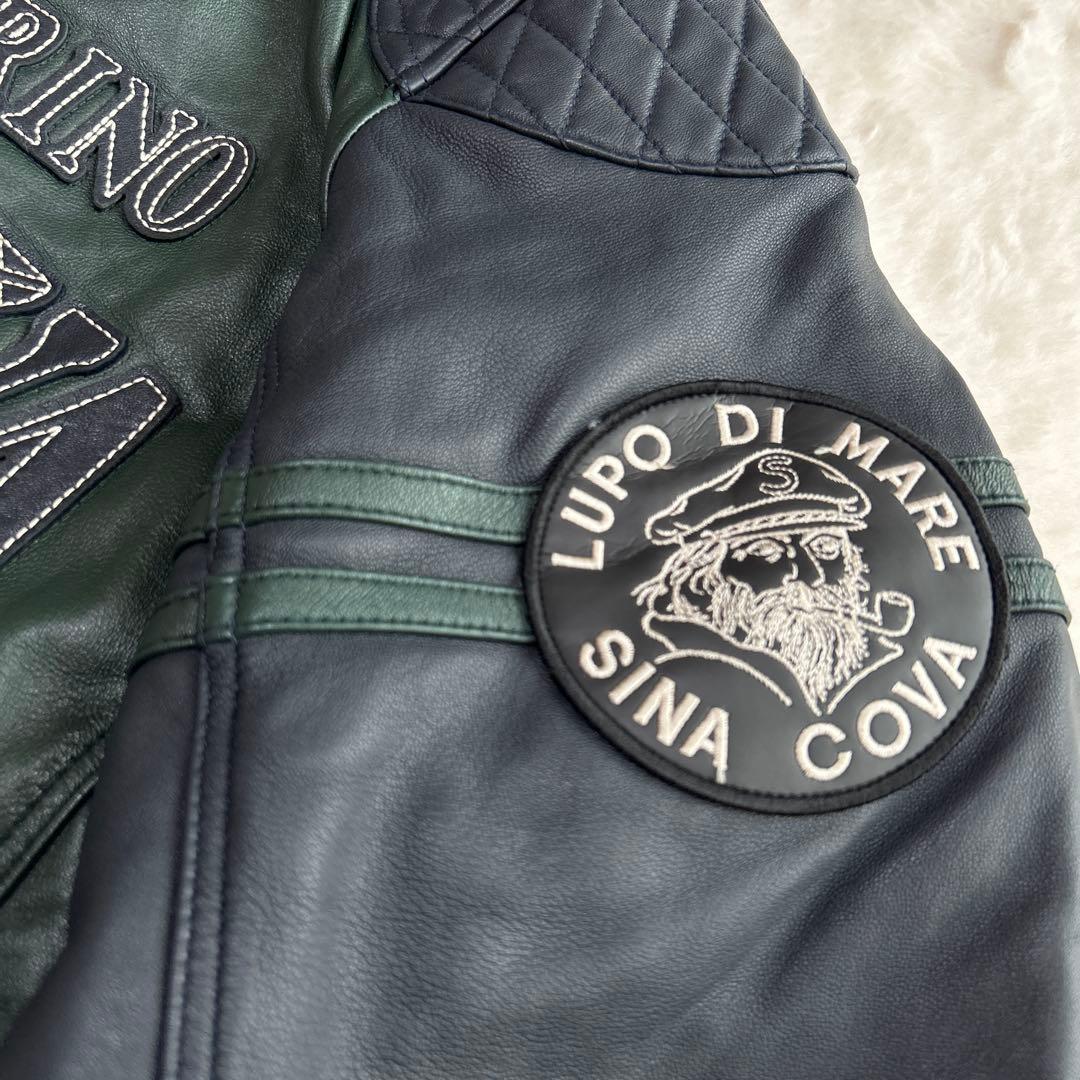 SINA COVA⭐︎L シナコバ レザーライダースジャケット シングル パテット