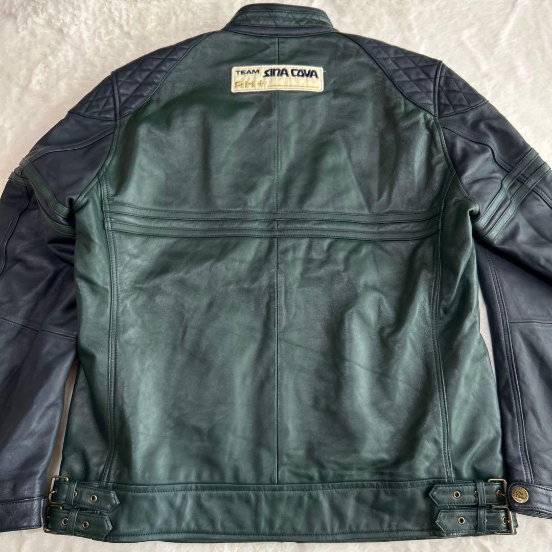 SINA COVA⭐︎L シナコバ レザーライダースジャケット シングル パテット