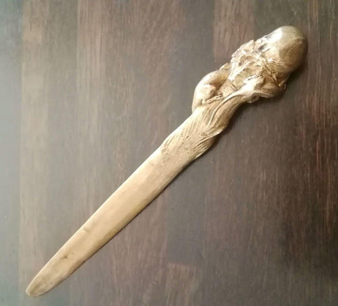 逸品　紙切り　ペーパーナイフ　英国ヴィクトリア期アール・ヌーヴォー　アンティーク