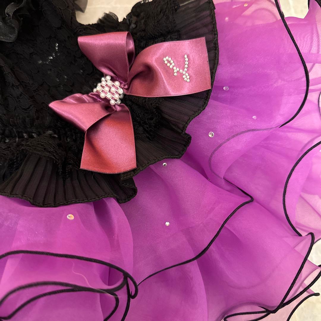 〚リュクスバーディ〛 犬用ドレス Sサイズ 黒・紫