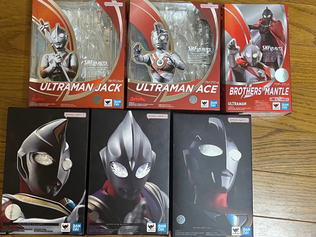 ウルトラマン　真骨頂　フィギュアーツティガ、ダイナ、ガイア、エース、ジャック