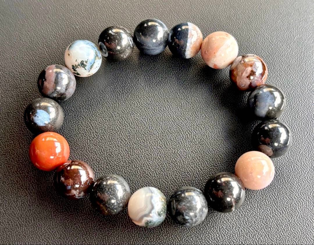 もも　神力纏いし究極の守護石　幻のパーティーカラースレイマンアゲート