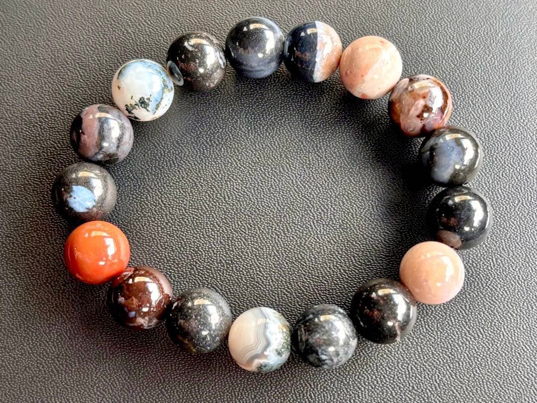 もも　神力纏いし究極の守護石　幻のパーティーカラースレイマンアゲート