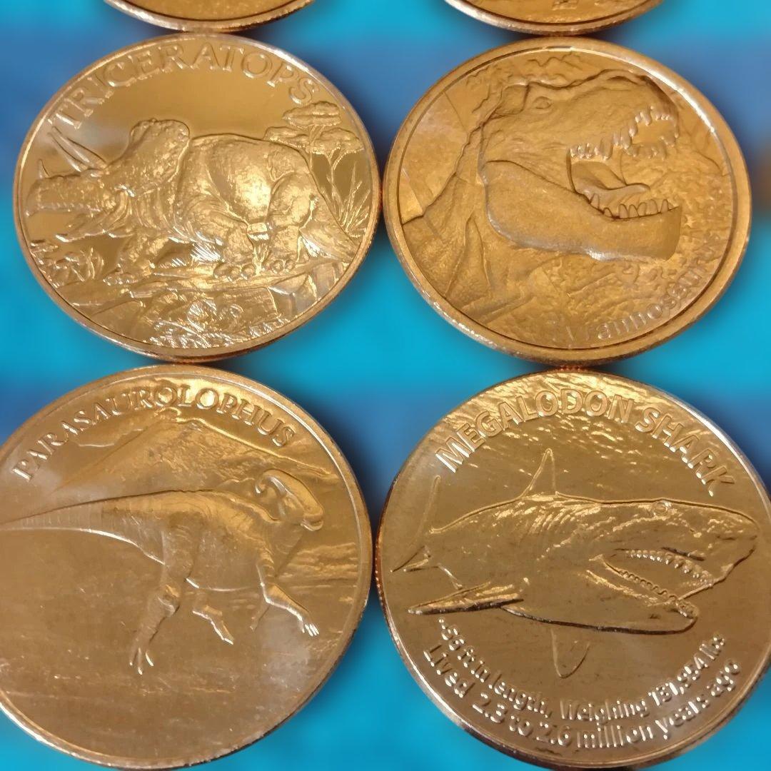 レア品 恐竜 銅貨 ラウンド 1オンス 純銅
