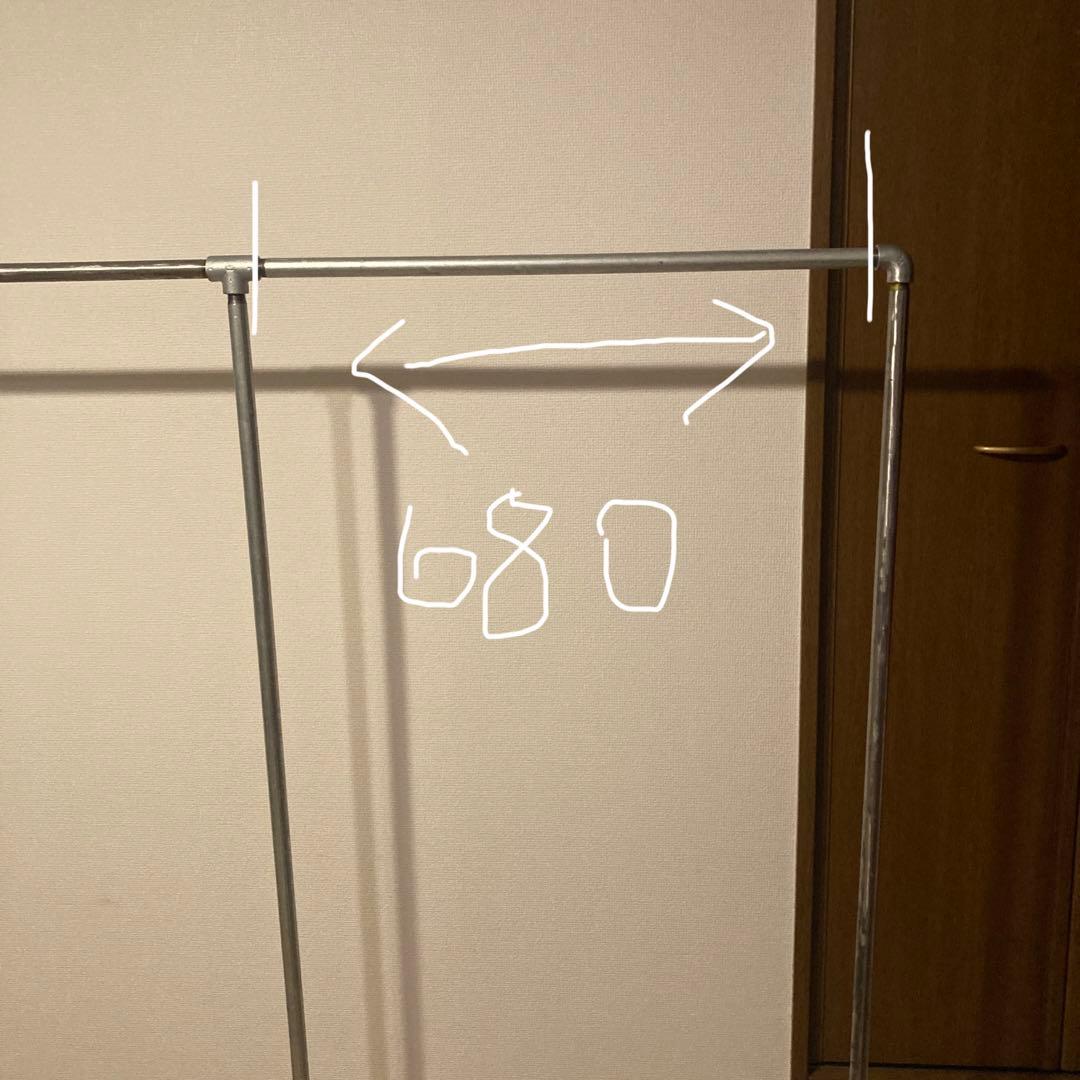 洋服 パイプハンガーラック ガス管 幅1790 高さ1530