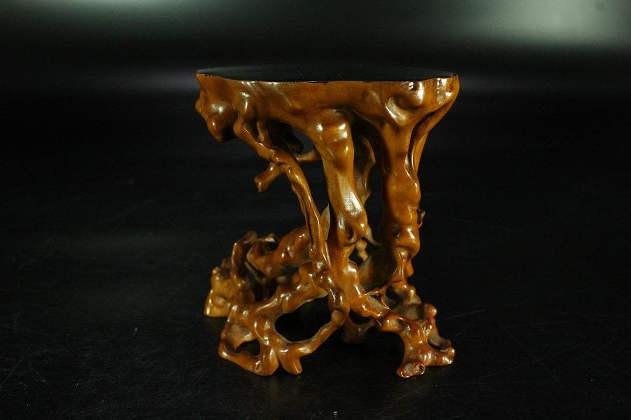 黄楊木 刻 根木台(K-HA524)