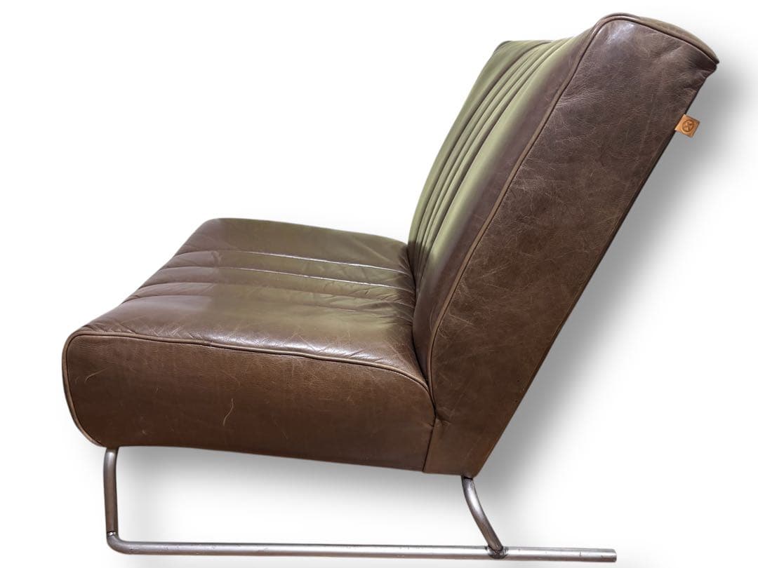 クラッシュゲート　シングル　ソファ　レザー　マック3 オイルレザー