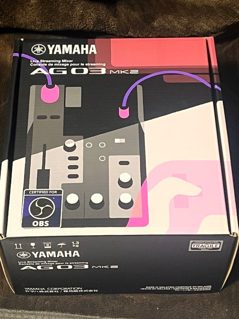 美品◉ YAMAHA ライブストリーミングミキサー ブラック AG03MK2 B