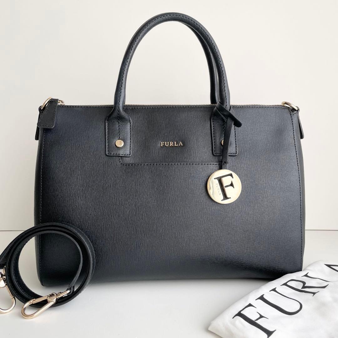 フルラ FURLA ハンドバッグ 2way リンダ トート レザー ほぼ新品