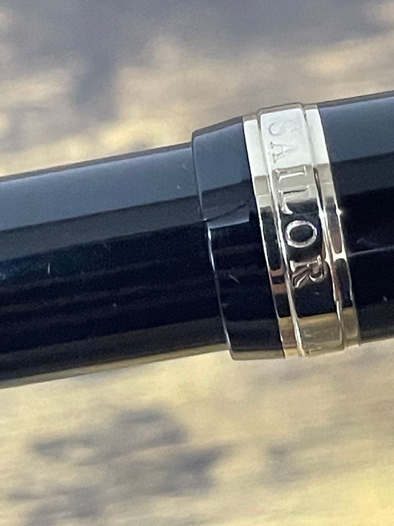 筆記確認＆洗浄済　セーラー　万年筆　プロフィット　21k ホワイトゴールド