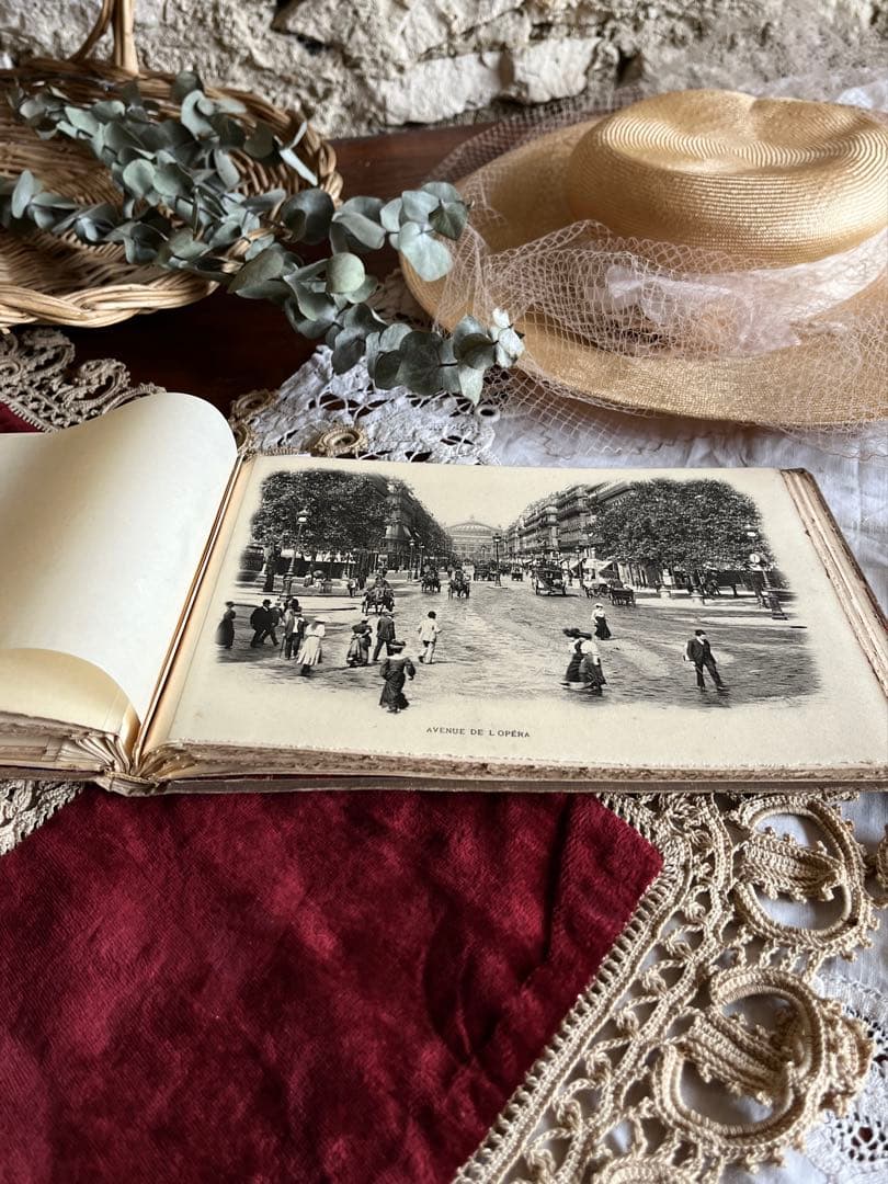 ◆フランスアンティーク｜希少パリ1900年代写真集フォトグラフ洋書白黒風景