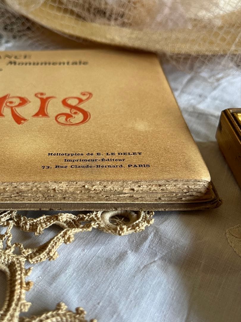 ◆フランスアンティーク｜希少パリ1900年代写真集フォトグラフ洋書白黒風景