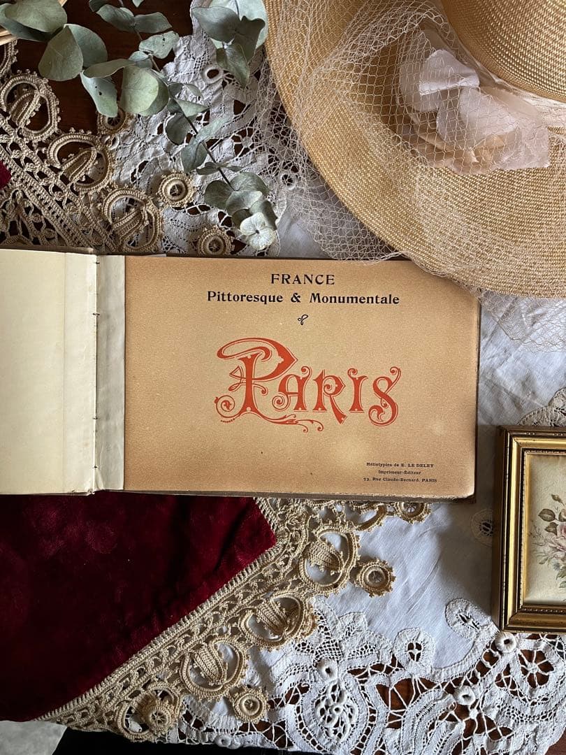 ◆フランスアンティーク｜希少パリ1900年代写真集フォトグラフ洋書白黒風景