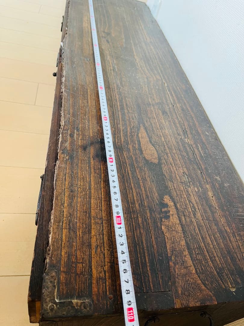 アンティーク　古い木味、テレビボード　テレビ台　ドロワー　サイドボード　薬箪笥