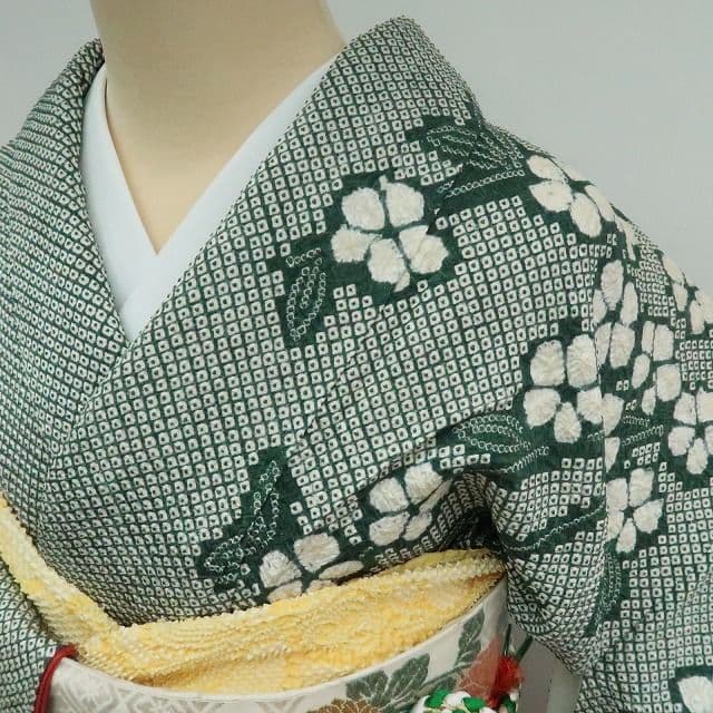 ノー天気ママ✾ｍ1920＊正絹 総絞り 辻が花 トール 振袖単品