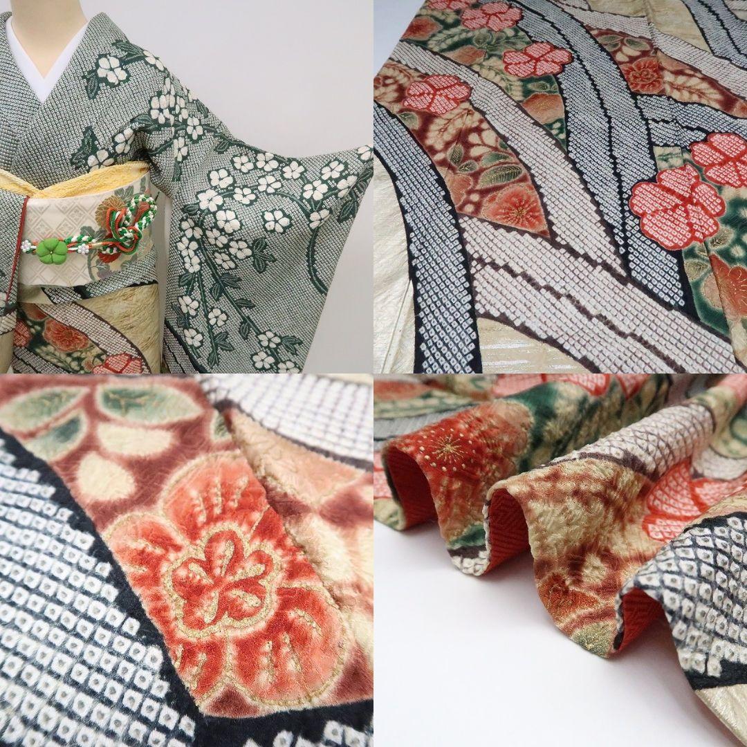 ノー天気ママ✾ｍ1920＊正絹 総絞り 辻が花 トール 振袖単品